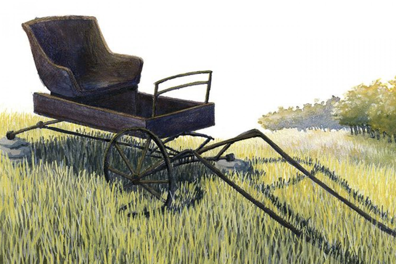 El viento comenzó a mecer la hierba