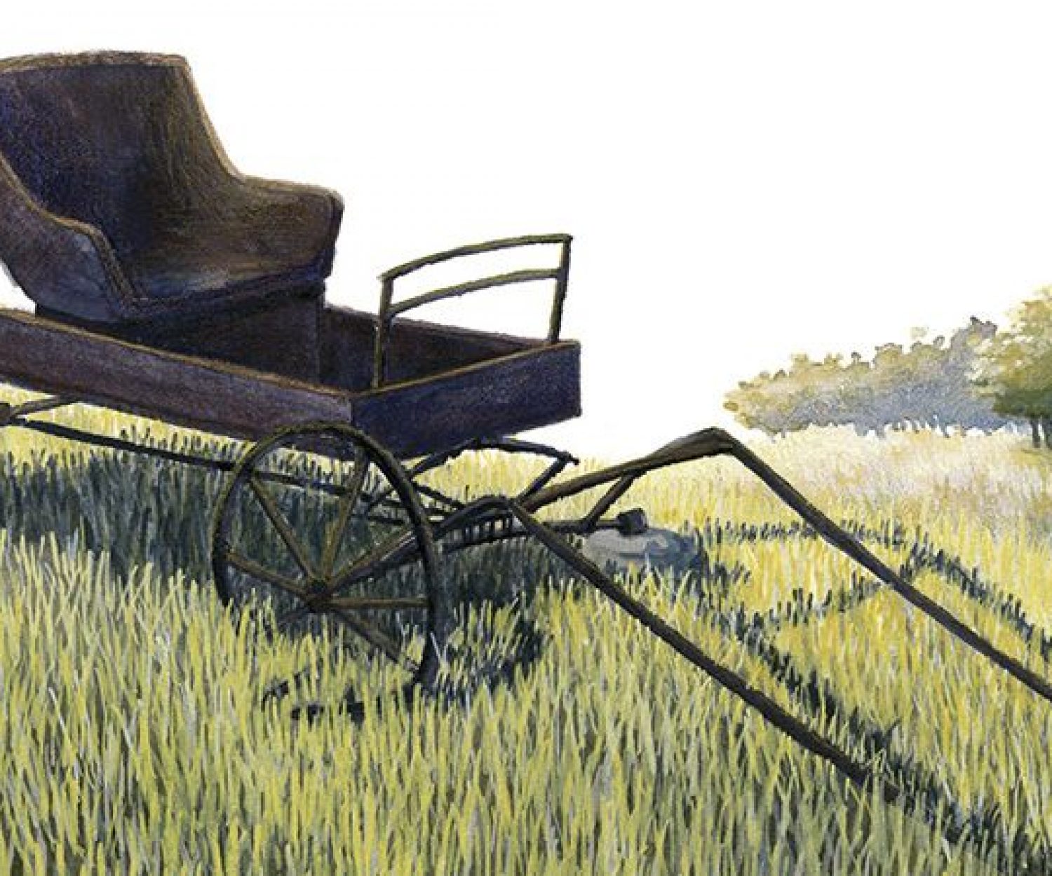 El viento comenzó a mecer la hierba