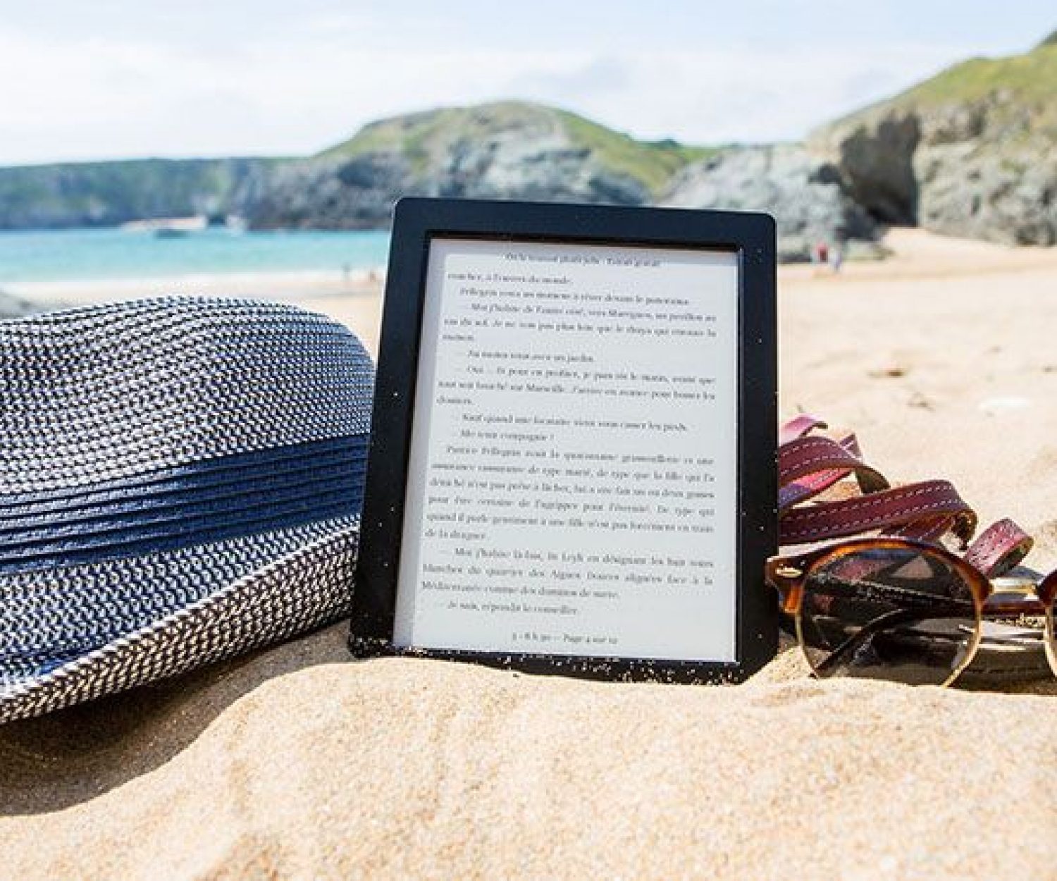 ebook en la playa