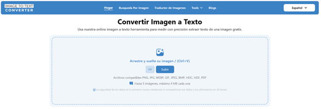 convertidor imagen a texto
