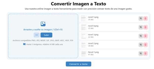convertidor imagen a texto